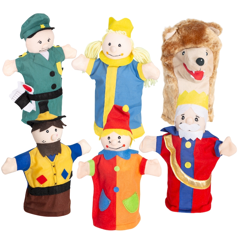 Детский игровой театр с перчаточными куклами (6 шт.) в комплекте. Фото №3