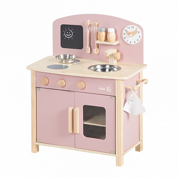 Детская игровая Мини кухня с аксессуарами, розовый/натуральный 480211MA_DIS