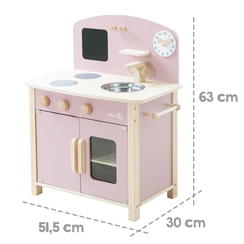 Детская игровая Мини кухня с аксессуарами, розовый/натуральный 480211MA_DIS. Фото №2