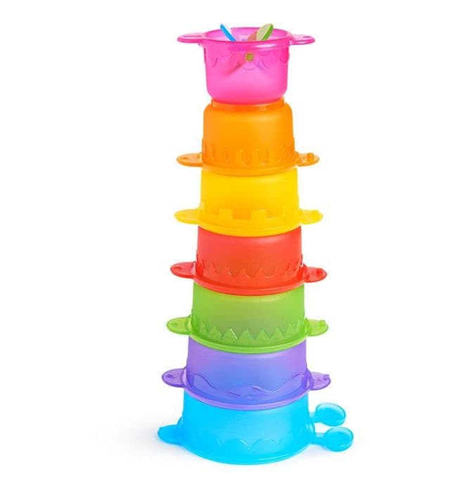 Munchkin игрушка для ванны Пирамидка-Гусеница  от 9 мес. Фото №2