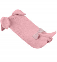 Лежачок для купания Unique Baby Bath Плюшевый щенок, розовый,  42x25x15см