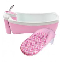 Детская ванночка-джакузи с душевым краником Lil'Luxuries, розовый
