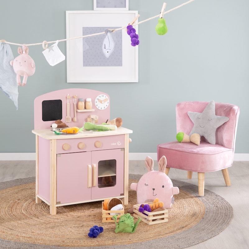Детская игровая Мини кухня с аксессуарами, розовый/натуральный 480211MA_DIS. Фото №9