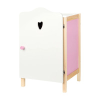 Кукольный шкаф ROBA Scarlett, белый/розовый/натуральный