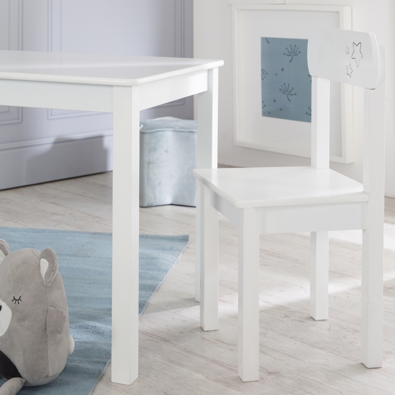 Комплект детской мебели Little Stars: стол + 2 стульчика, белый_DIS. Фото №5