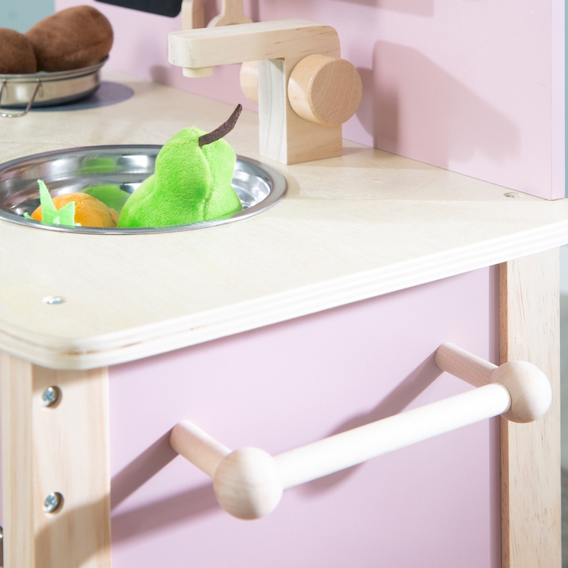 Детская игровая Мини кухня с аксессуарами, розовый/натуральный 480211MA_DIS. Фото №6