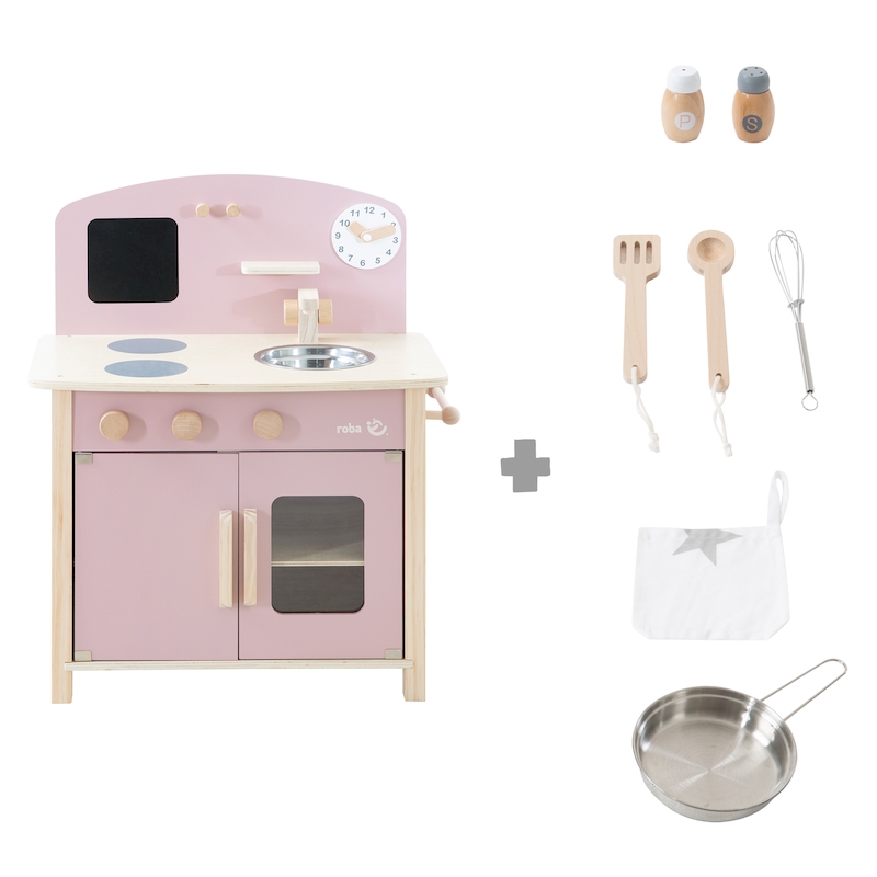 Детская игровая Мини кухня с аксессуарами, розовый/натуральный 480211MA_DIS. Фото №3
