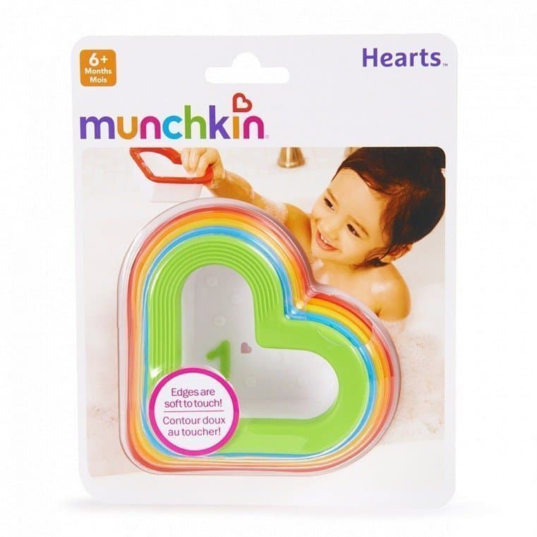 Munchkin игрушки для ванны Сердечки 6+. Фото №3