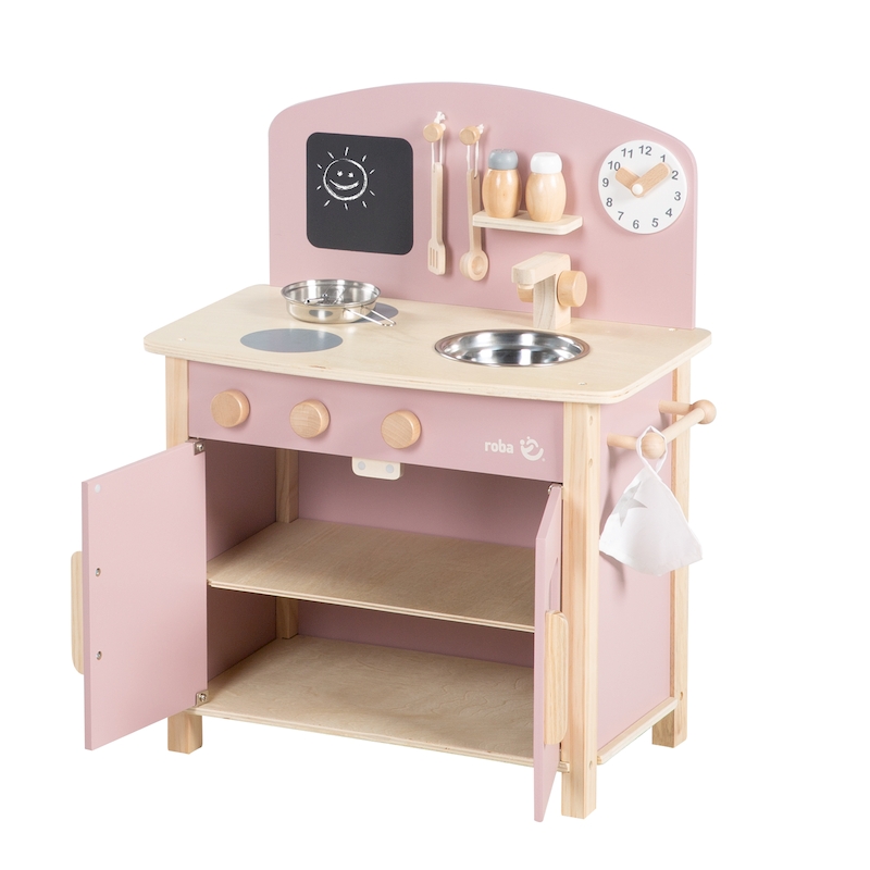 Детская игровая Мини кухня с аксессуарами, розовый/натуральный 480211MA_DIS. Фото №1