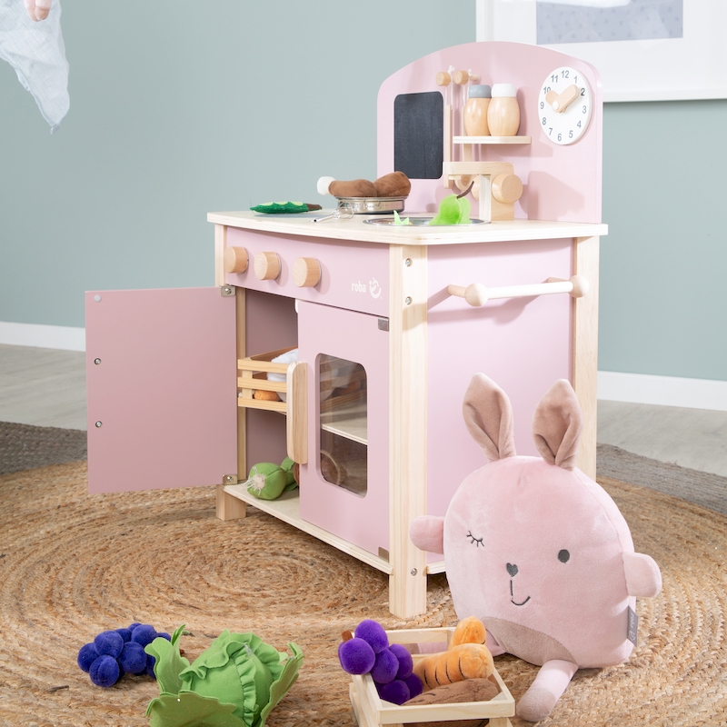 Детская игровая Мини кухня с аксессуарами, розовый/натуральный 480211MA_DIS. Фото №8