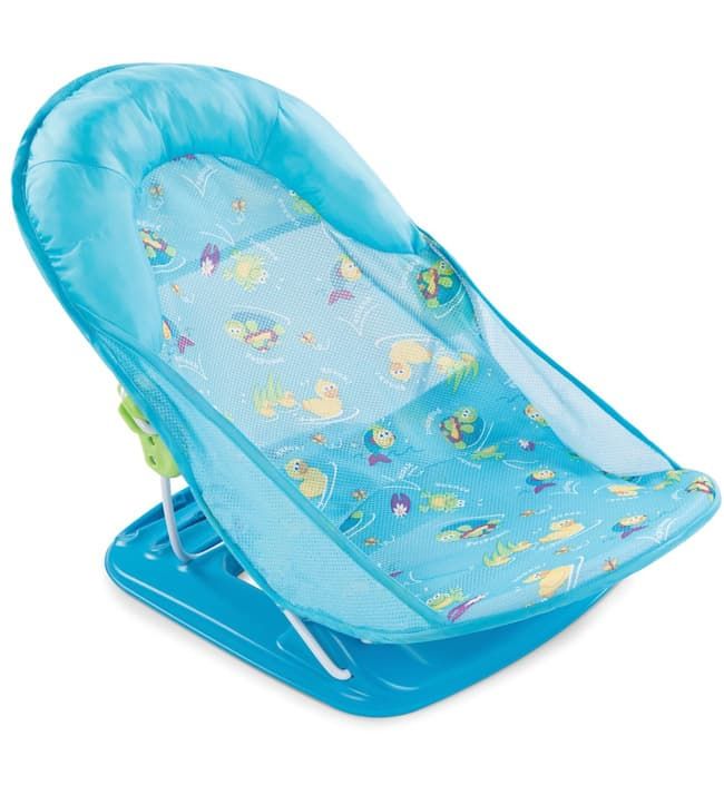 Лежак с подголовником для купания Deluxe Baby Bather, голубой. Фото №0