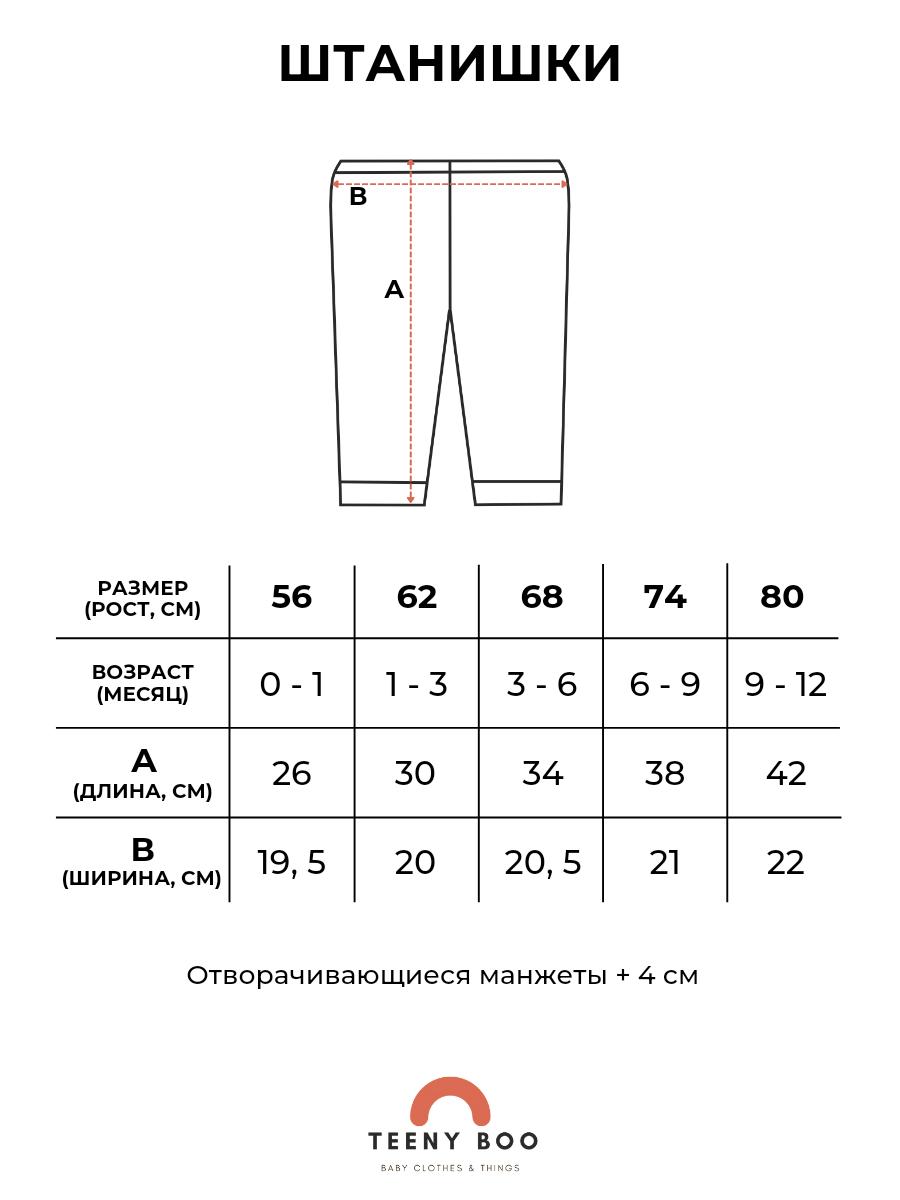 Штаны размеры