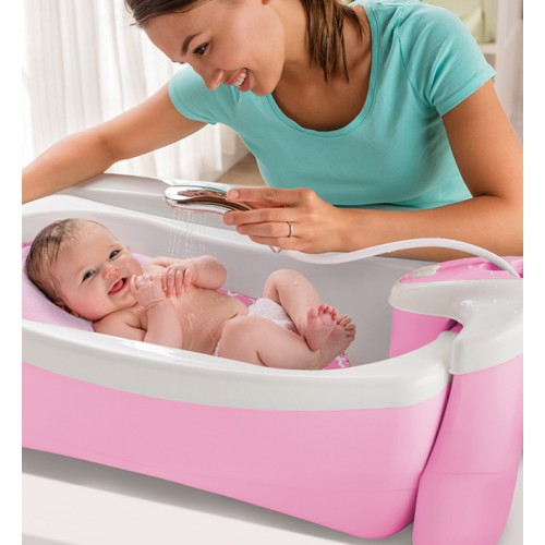 Детская ванночка-джакузи с душевым краником Lil'Luxuries, розовый.. Фото №3