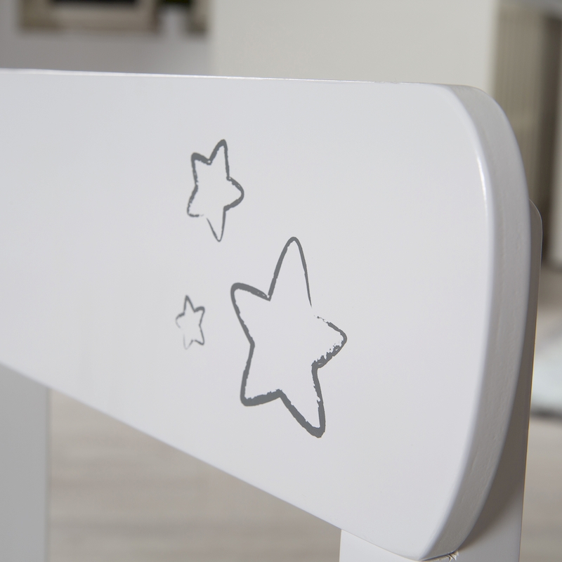 Комплект детской мебели Little Stars: стол + 2 стульчика, белый. Фото №4