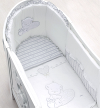 Комплект белья Italbaby из 5-и предметов для Love Oval, белый Комплект белья Italbaby из 5-и предметов для Love Oval, белый