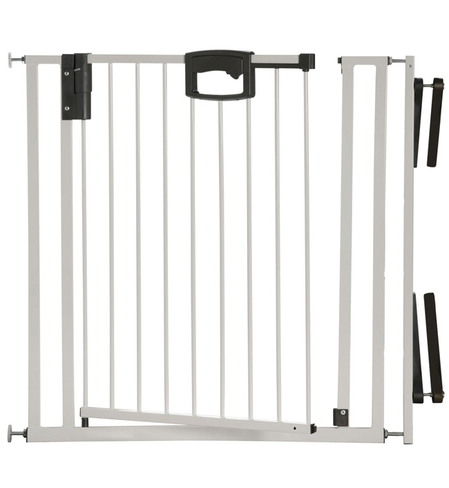 Ворота безопасности Geuther EasyLock Plus 84,5-92,5 см с креплением к лестнице (4793+). Фото №0