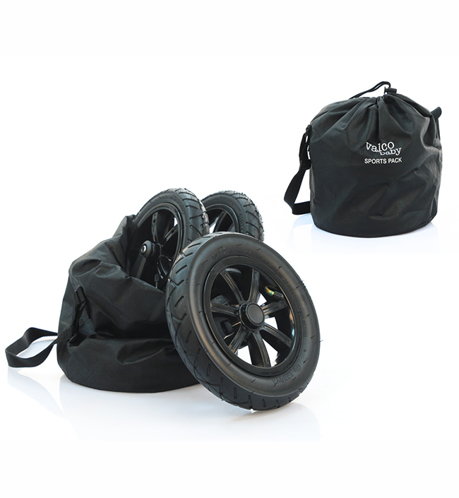 Комплект надувных колес Valco Baby Sport Pack для Snap 4, Snap 4 Ultra, Snap Duo / Black. Фото №1