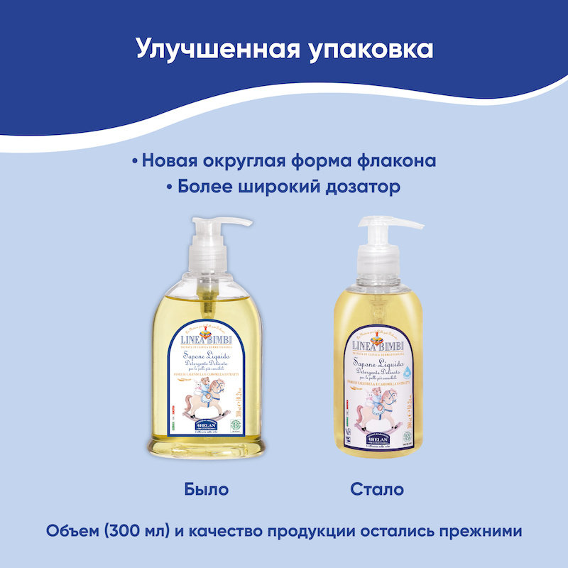 Детское жидкое мыло (Linea Bimbi) - 300 мл. Фото №10
