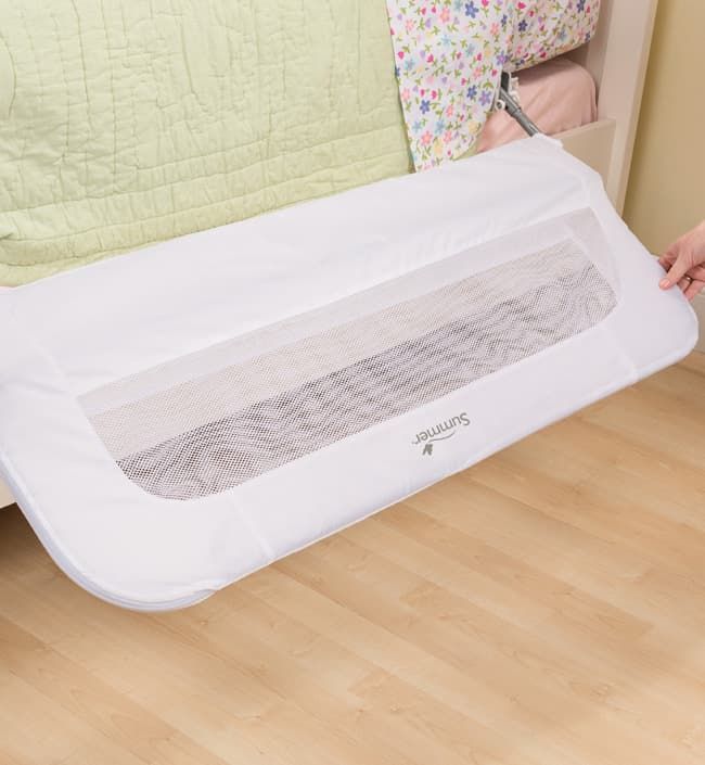 Универсальный ограничитель для кровати Single Fold Bedrail, белый. Фото №3