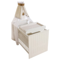 Портативный пеленальный стол с матрасиком для детской кровати ROBA Vichy, белый