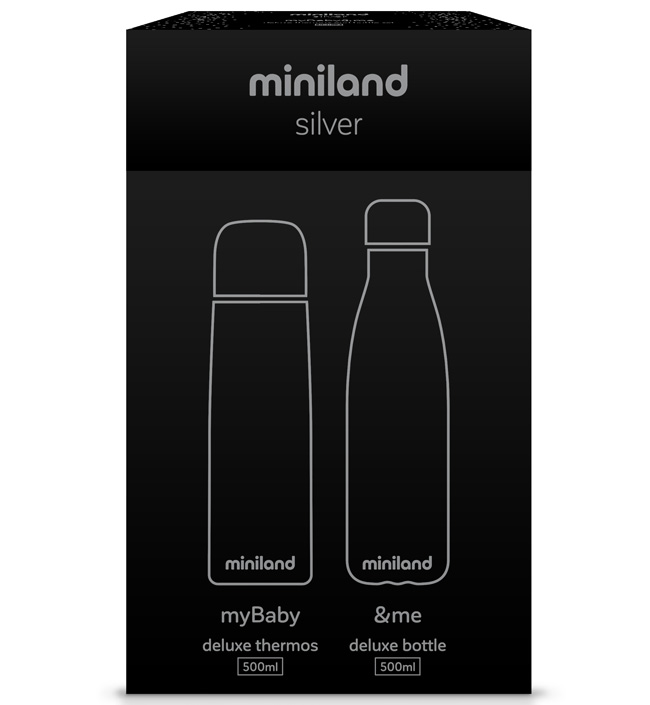 Набор Miniland MyBaby&Me (термос, термобутылка), 500 мл [213255]. Фото №4