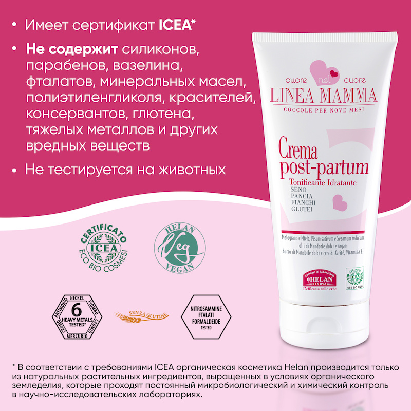 Крем для восстановл. фигуры после родов (Linea Mamma) - 150 мл. Фото №5