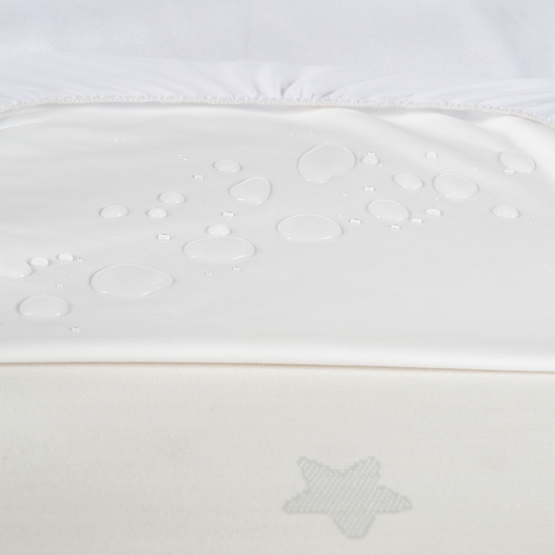 Махровая непромокаемая простыня на резинке safe asleep®, белый. Фото №3