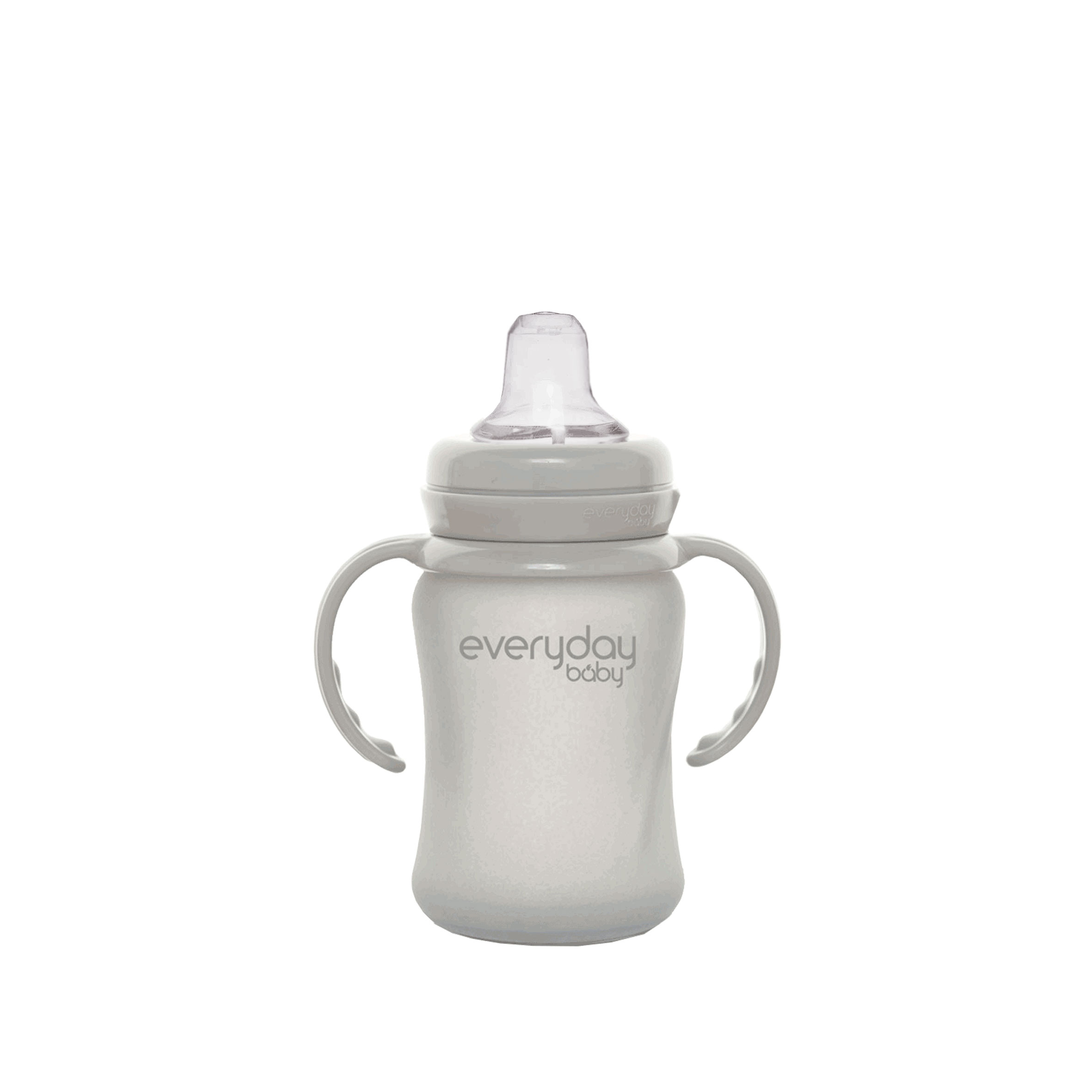 Стеклянная бутылочка-поильник с мягким носиком с  защитным силиконовым покрытием Healthy +, 150 мл,. Фото №1