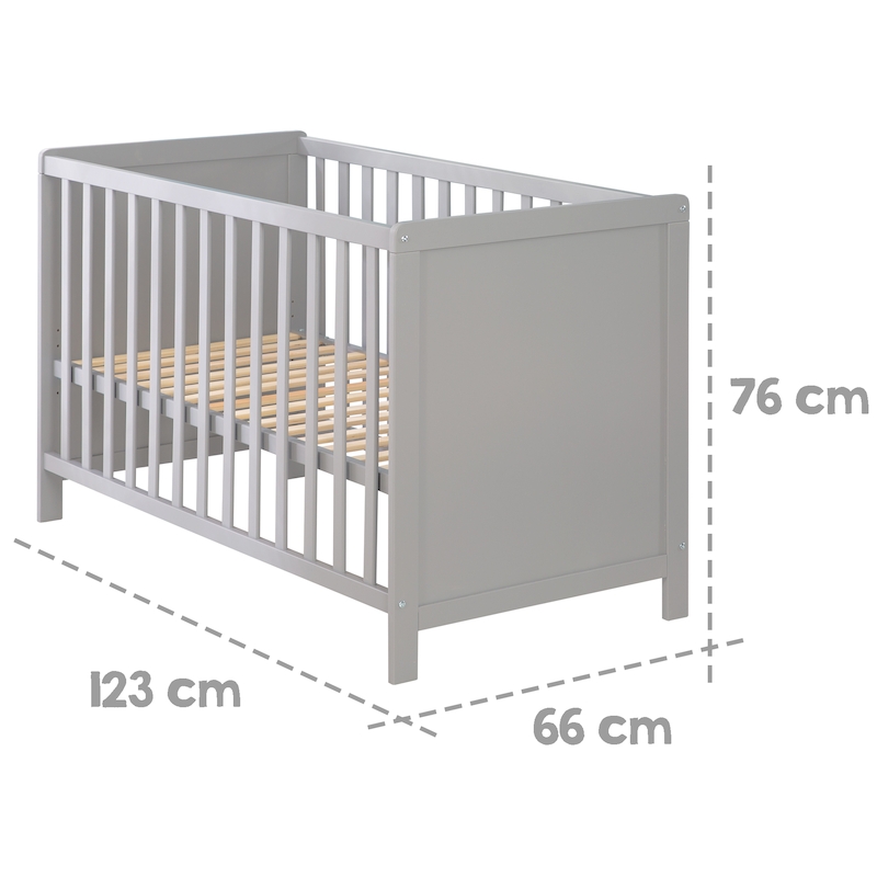 Многофункциональная детская кровать Hamburg 60х120, серый_DIS. Фото №4