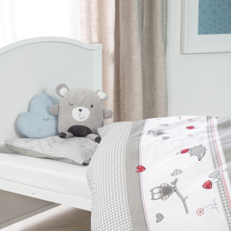 Детская кровать-трансформер 70х140, вкл. матрас и комплект постельного белья из 4-х предметов. Фото №9