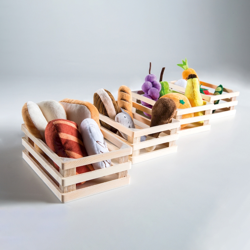 Игровой набор плюшевых продуктов для детского магазина/кухни. Фото №7