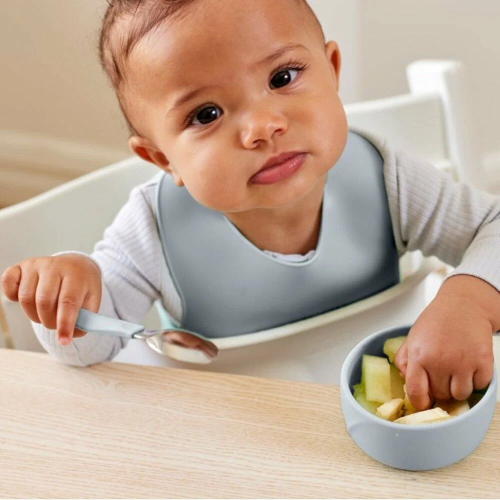 Детская силиконовая глубокая тарелка маленькая Everyday Baby, 2 шт.[10540-1]. Фото №3