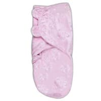 Конверт на липучке Swaddleme® Lux Velboa , размер S/M, розовый/цветы