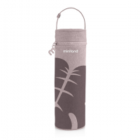 Термо-сумка для бутылочек Terra, бежевый/листья, 500 мл