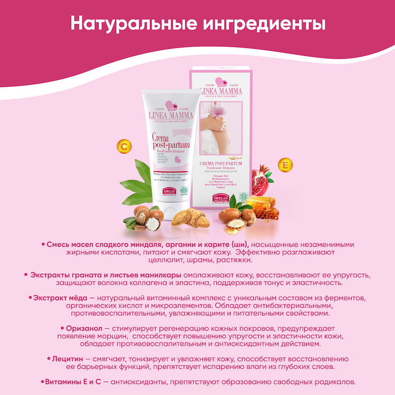 Крем для восстановл. фигуры после родов (Linea Mamma) - 150 мл. Фото №7