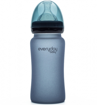 Бутылочка EveryDay Baby с индикатором температуры из стекла, 240 мл [213945]