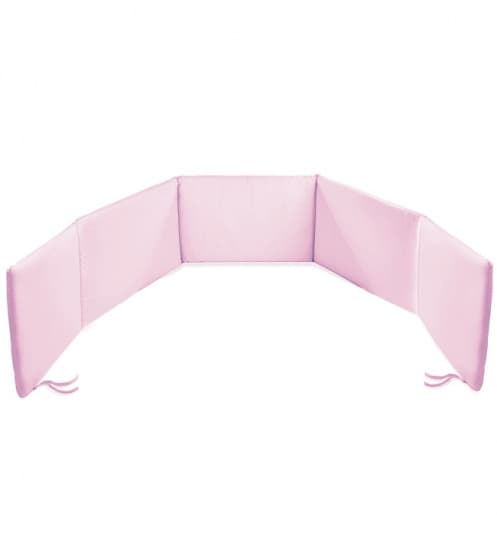 Бампер для кровати розовый