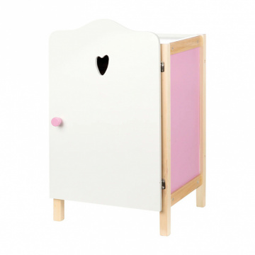 Кукольный шкаф Scarlett, белый/розовый/натуральный