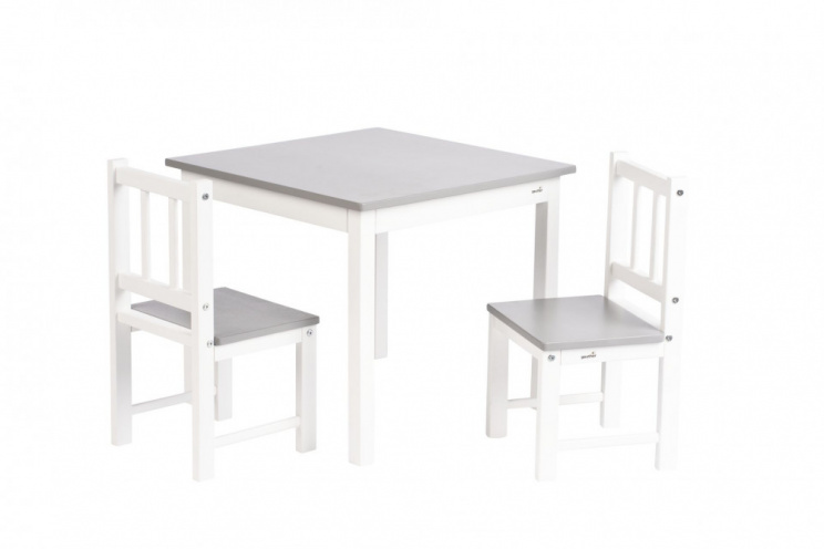Игровая мебель Geuther Activity (стол, 2 стула), белый/серый