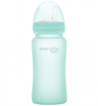 Бутылочка-поильник EveryDay Baby с трубочкой из стекла, 240 мл [213965]
