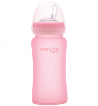 Бутылочка-поильник EveryDay Baby с трубочкой из стекла, 240 мл [213965]