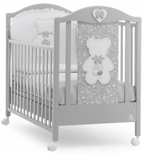 Детская кровать Fiocco Classic, серый + компл.уровня дна